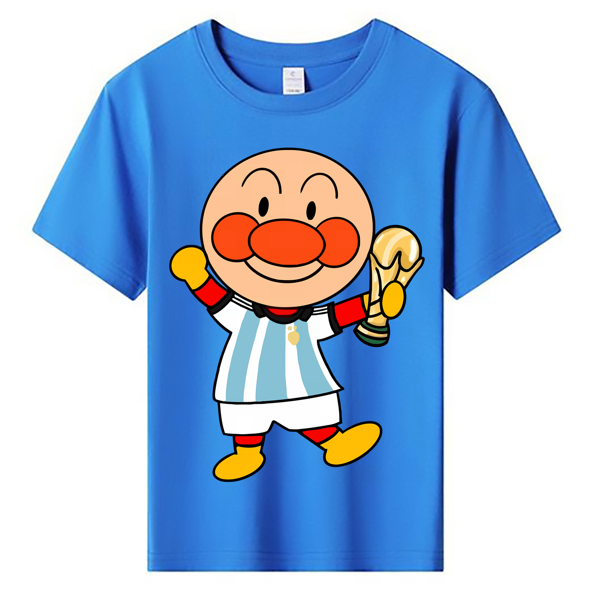 （画像用） アンパンマン Anpanman 綿100％キッズTシャツ（フロントプリント）